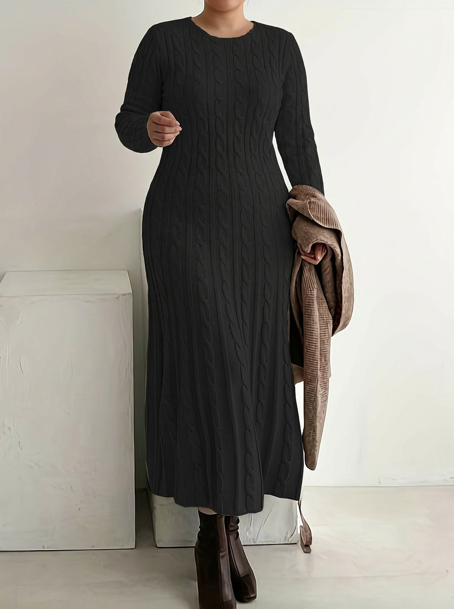 Mei | Cozy Cable-Knit Maxi Kjole