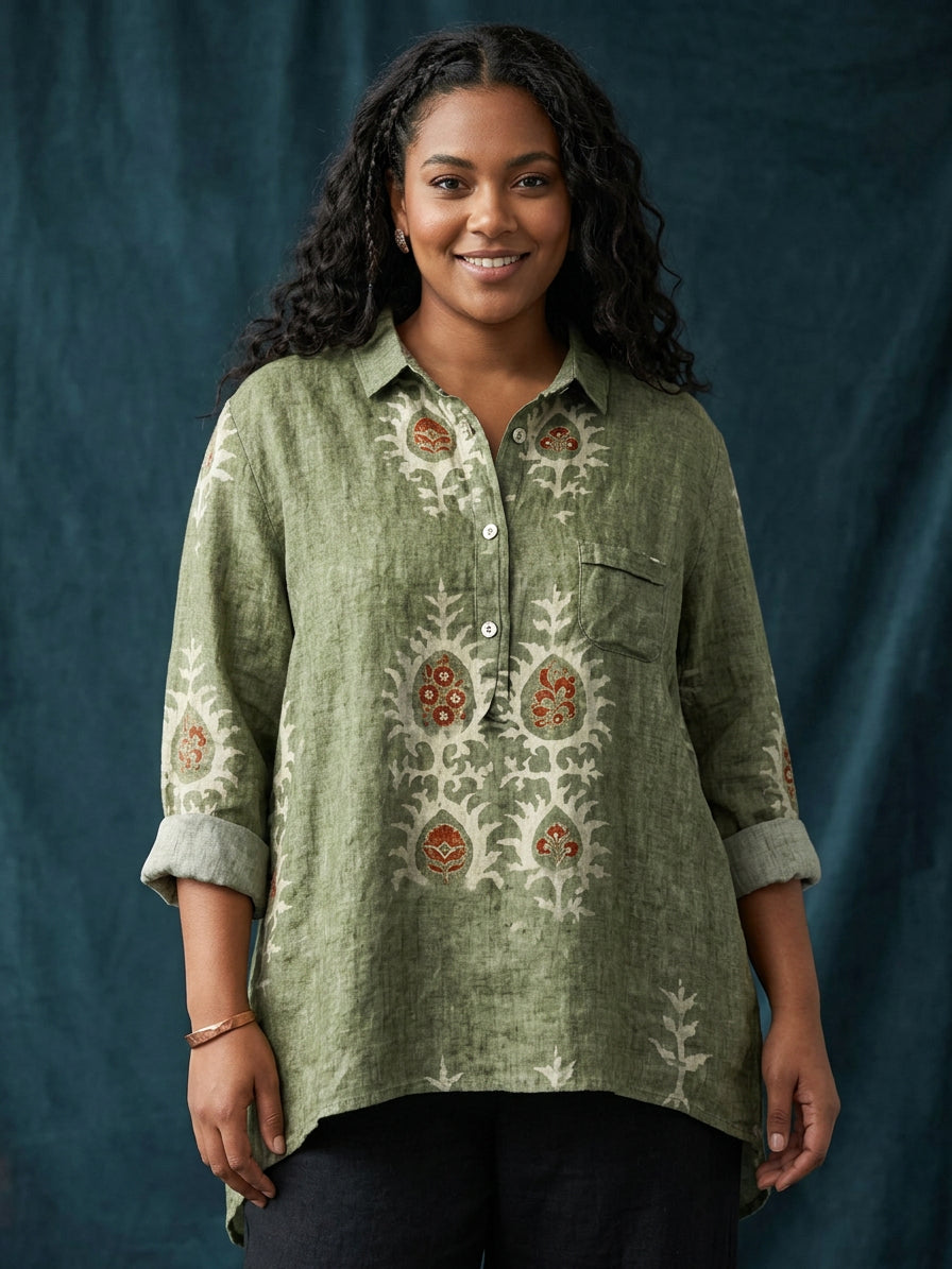 Bria | Blomstret Bluse