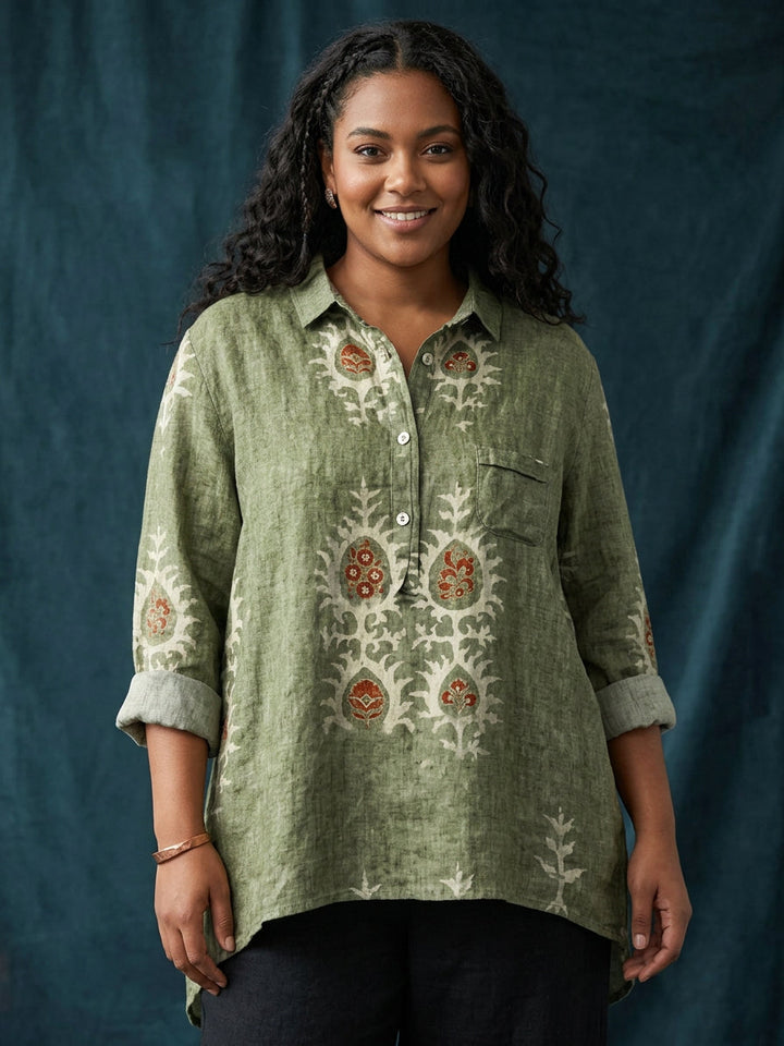 Bria | Blomstret Bluse
