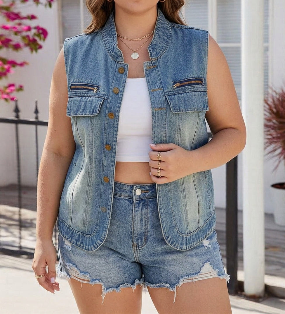 Isadora Denim Jakke Vest