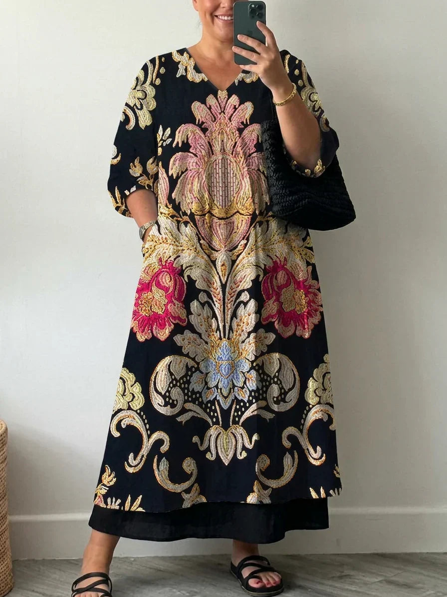 Elegant Print Kjole Clara