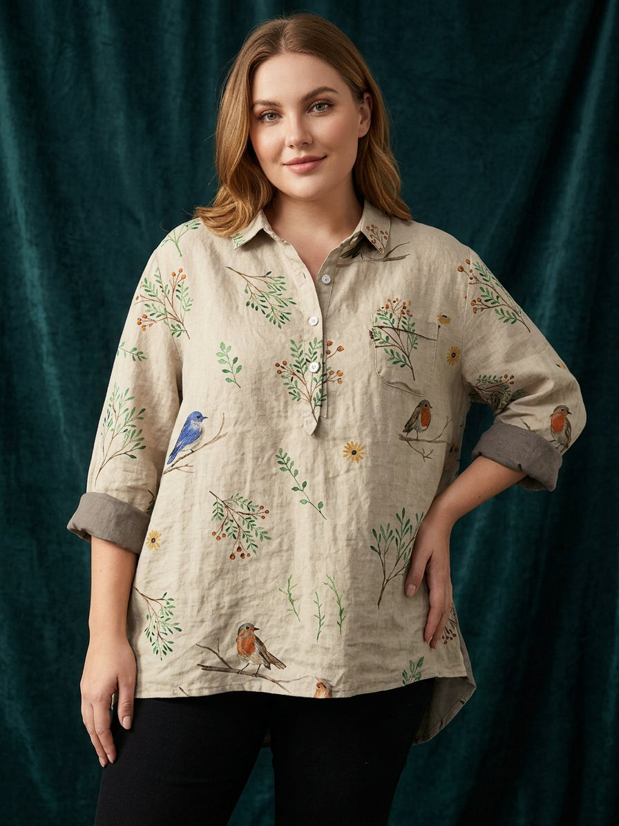 Bria | Blomstret Bluse
