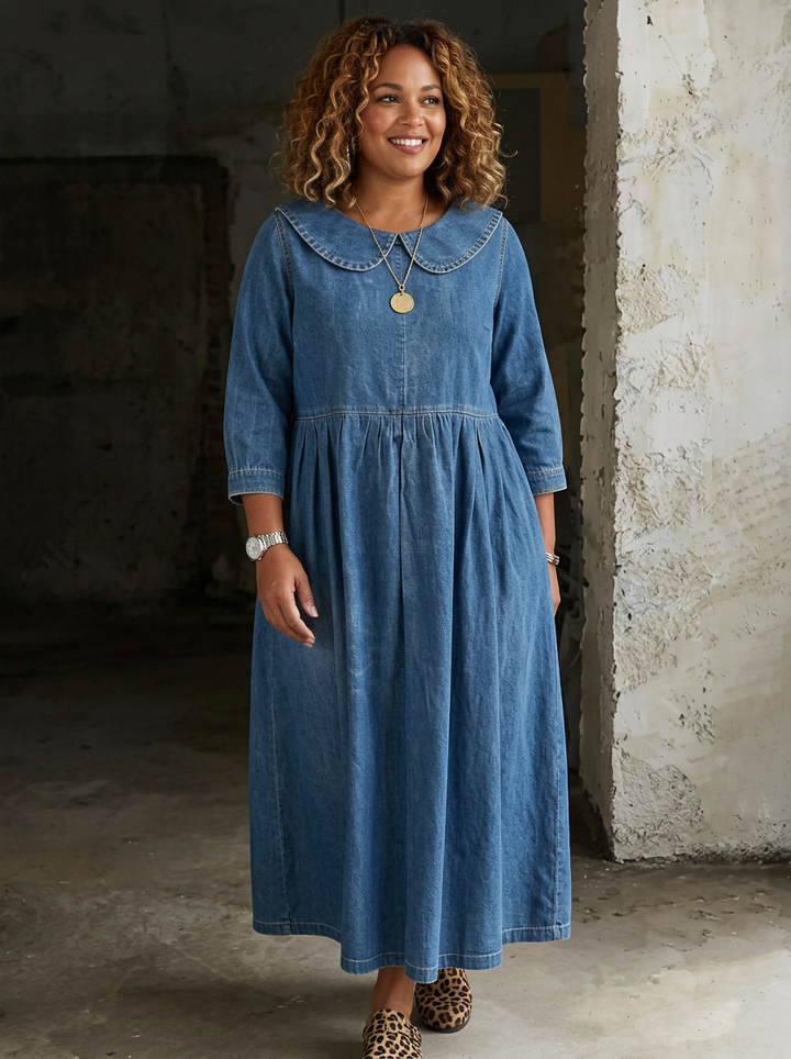 Camille | Peter Pan Krave Denim Kjole