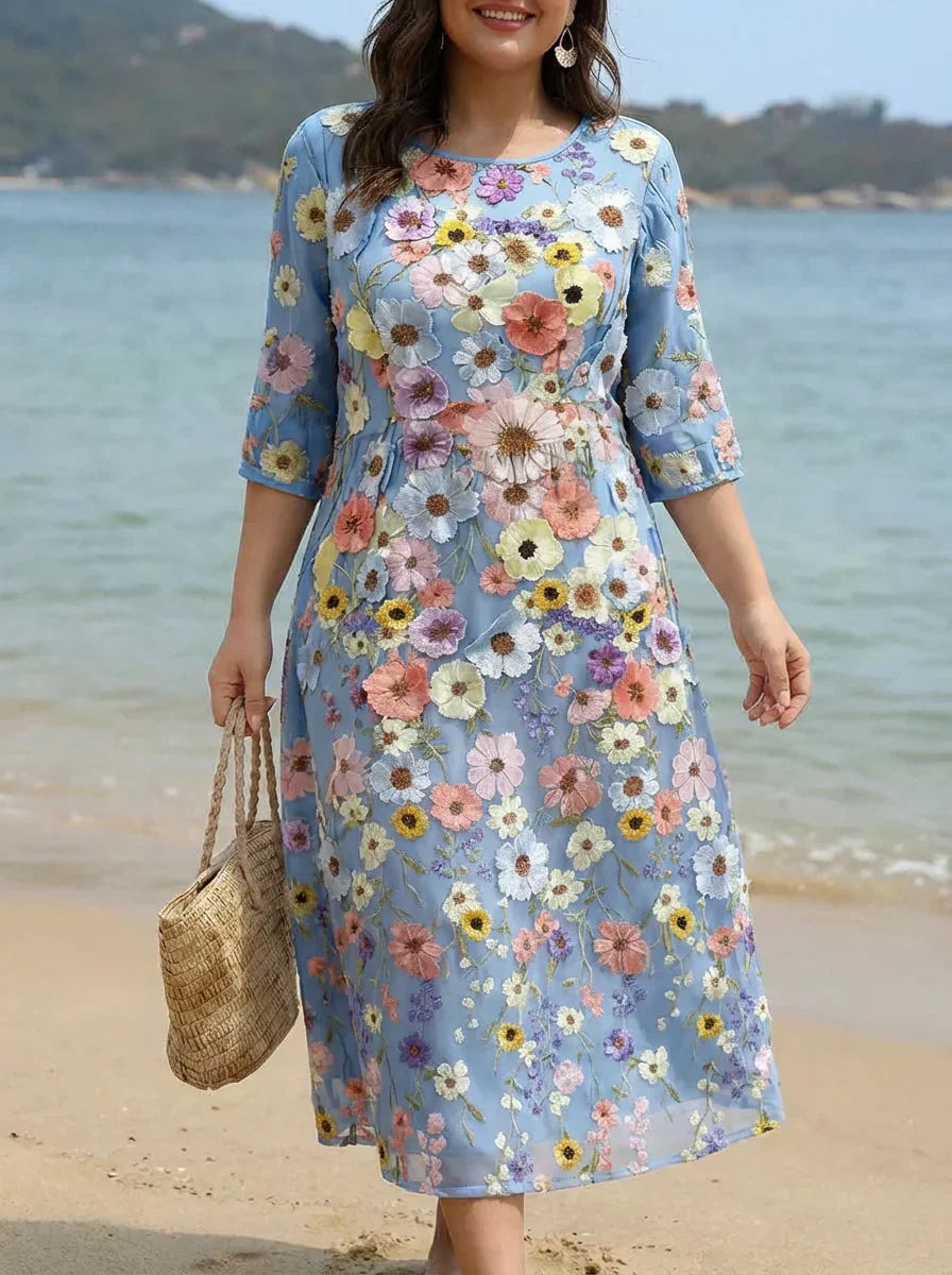 Daria | Komfortabel &amp; Elegant Mellemlang Kjole