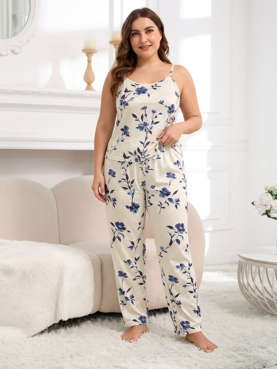 Nadya | Vintage Floral Pyjamasæt