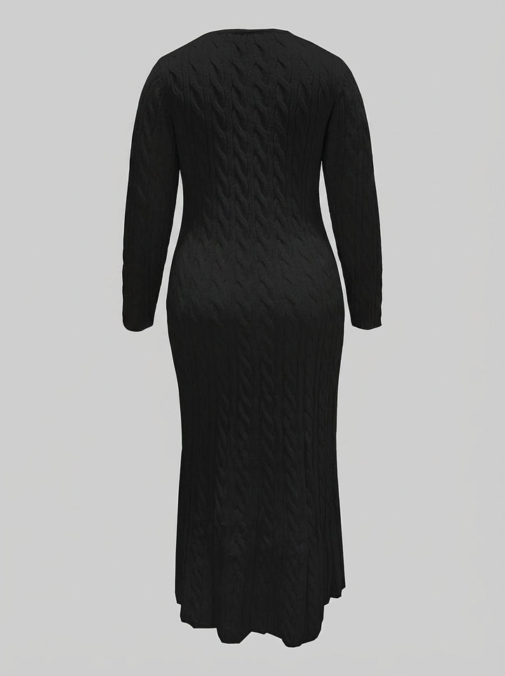 Mei | Cozy Cable-Knit Maxi Kjole