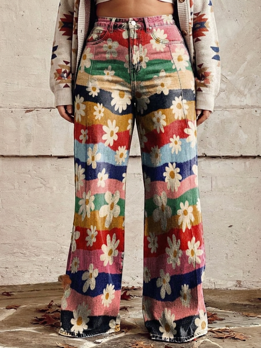 Maeve - Elegant Blomsterbukser