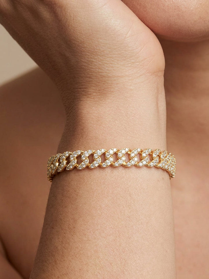 Cecily Cubansk Armbånd | Guld