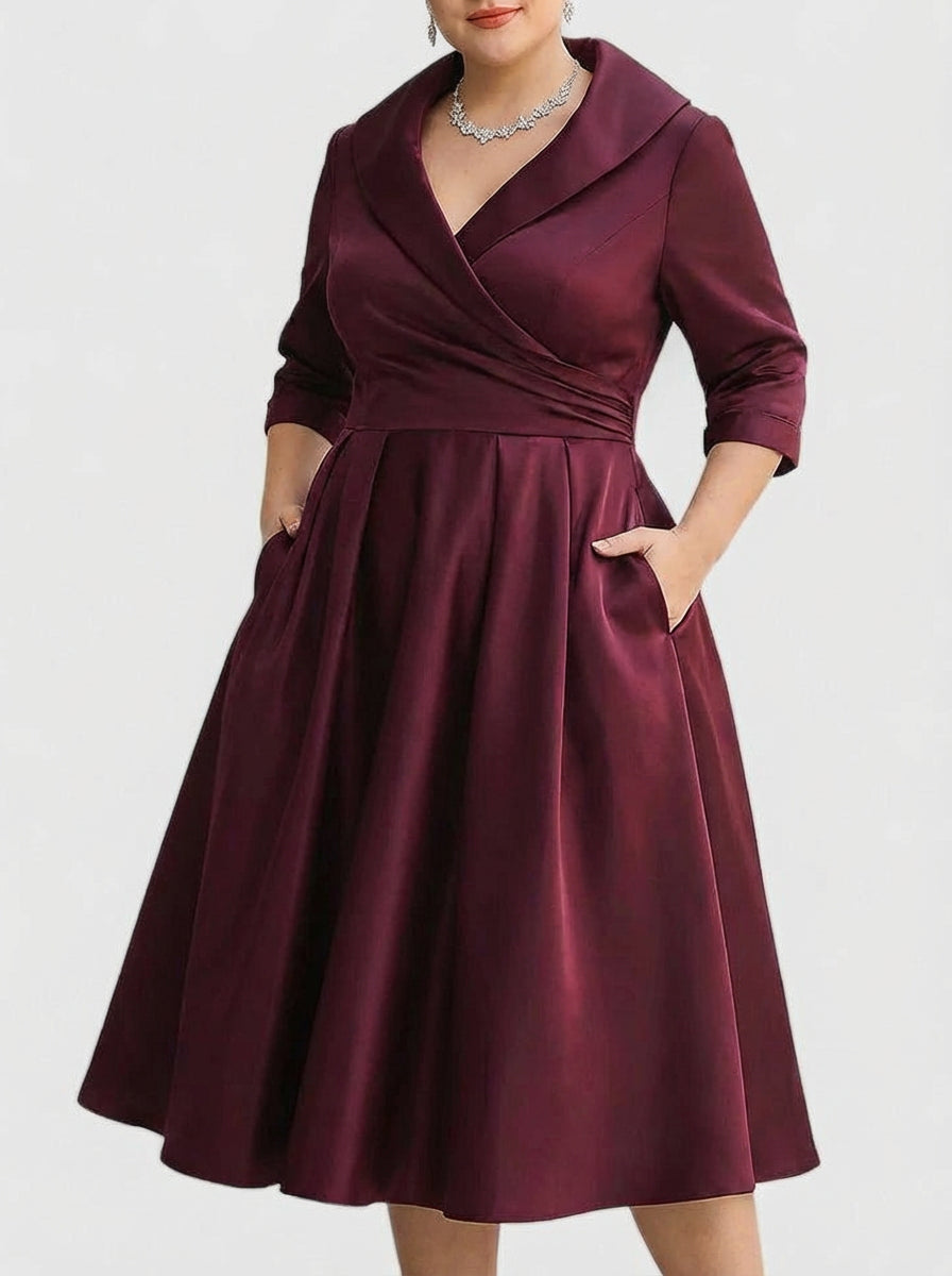 Nerissa - Elegant Midi Kjole