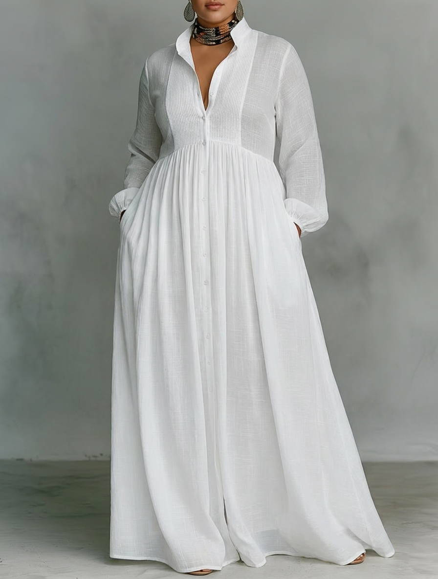 BRIA | MINIMALISTISK PATCHWORK MAXI KJOLLE