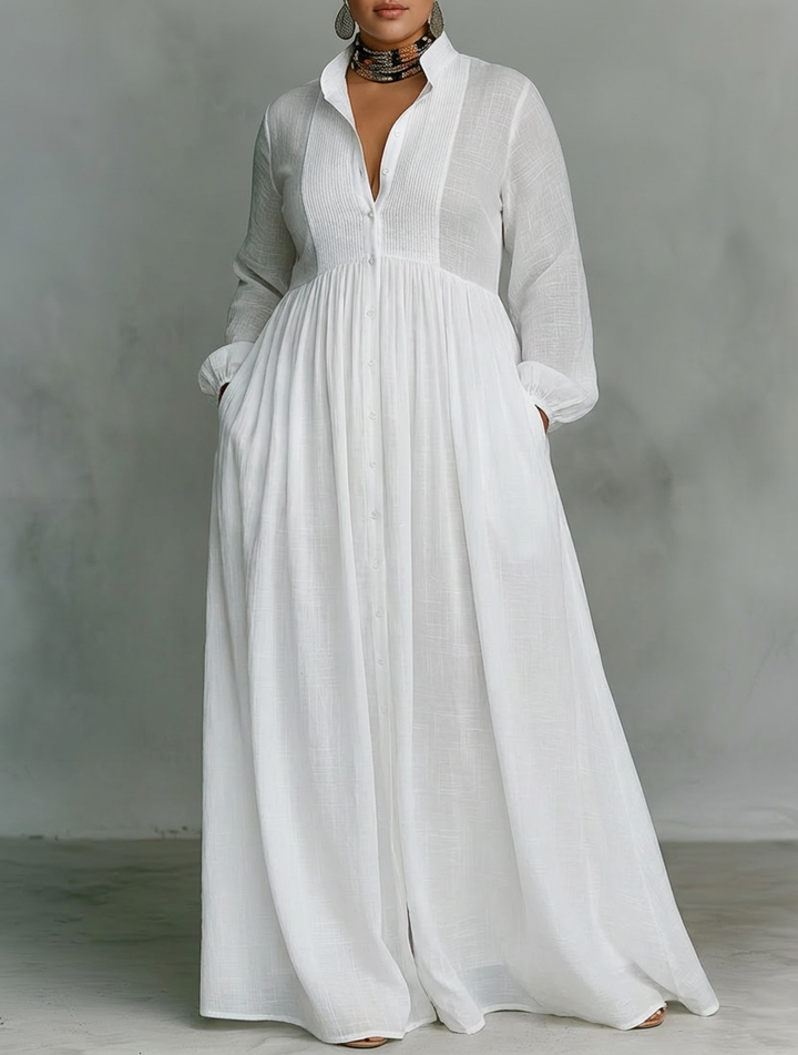 BRIA | MINIMALISTISK PATCHWORK MAXI KJOLLE