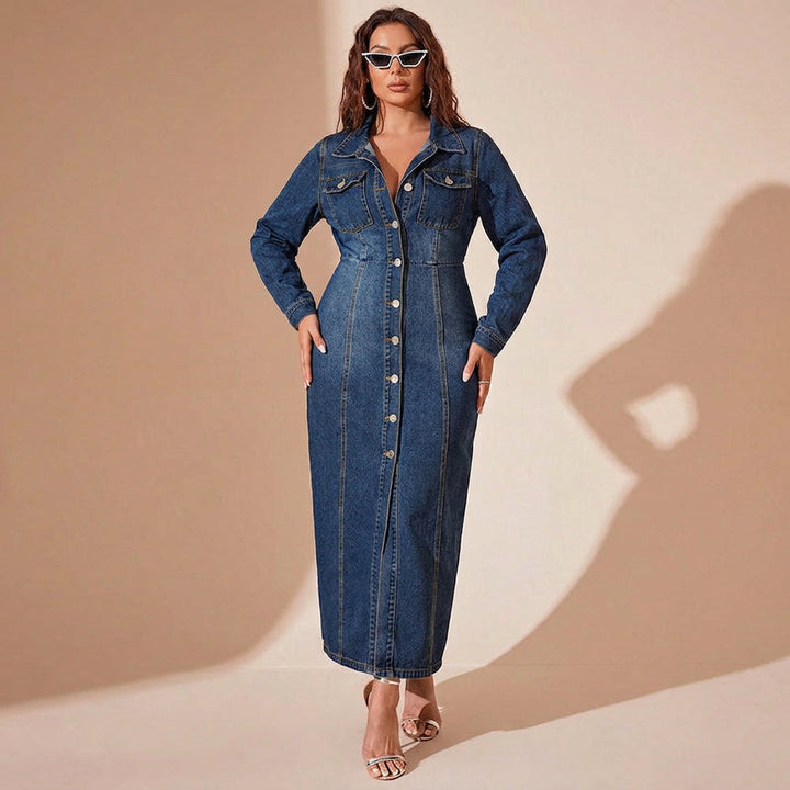 Wanda Denim Cardigan Kjole