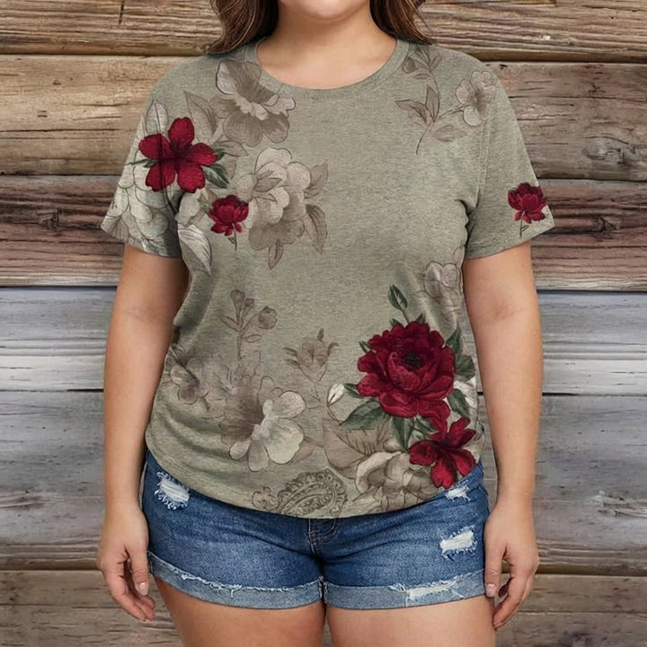 Vintage Floral Print T-Shirt