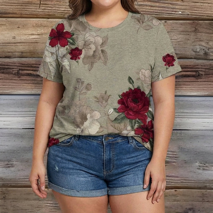 Vintage Floral Print T-Shirt