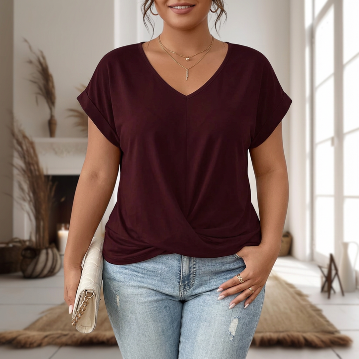 Briar | Casual Sweetheart Neck T-Shirt