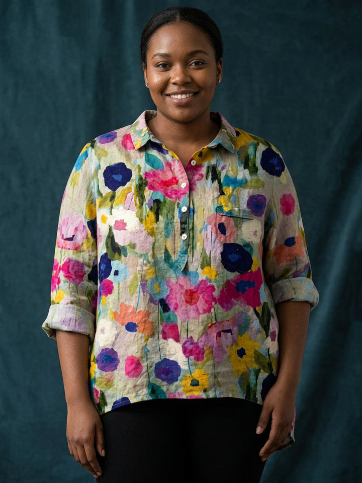 Bria | Blomstret Bluse