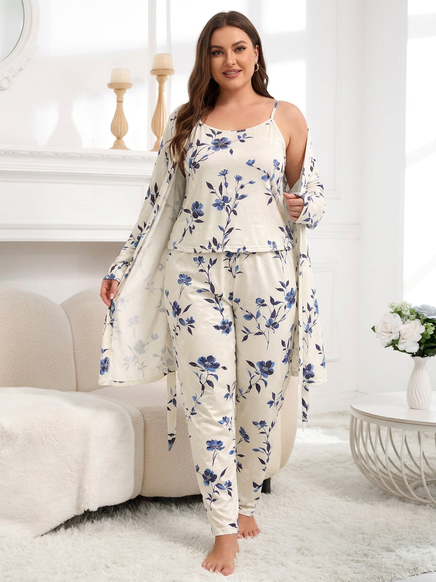 Nadya | Vintage Floral Pyjamasæt
