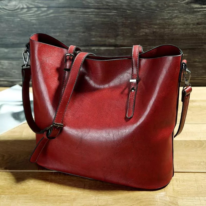 Katya - Vintage Læder Crossbody Taske