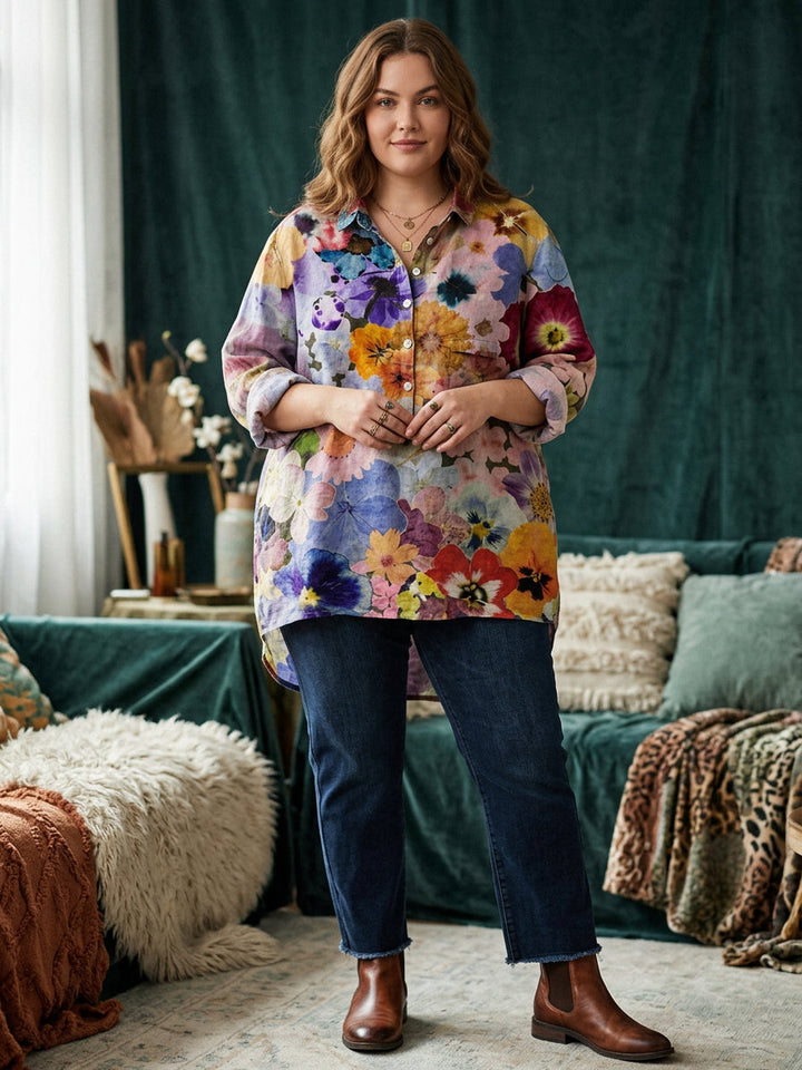 Bria | Blomstret Bluse