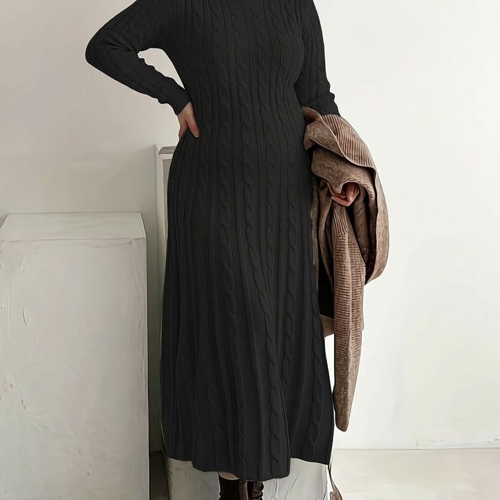 Mei | Cozy Cable-Knit Maxi Kjole