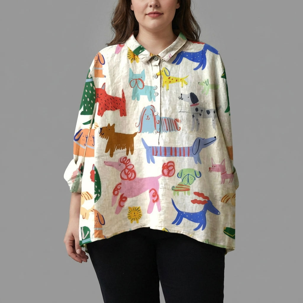 Ondine | Elegant linned sommerbluse