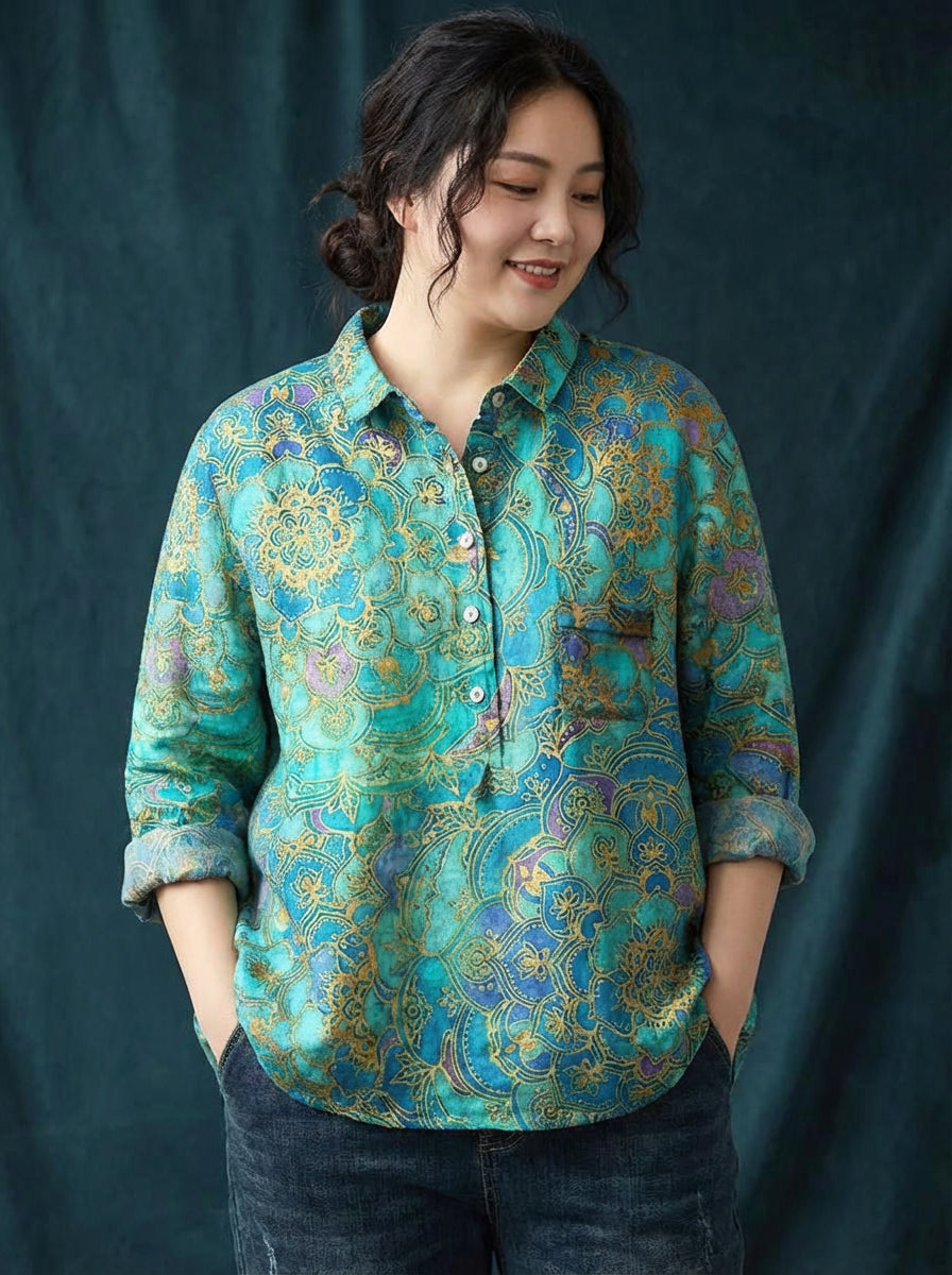 Bria | Blomstret Bluse