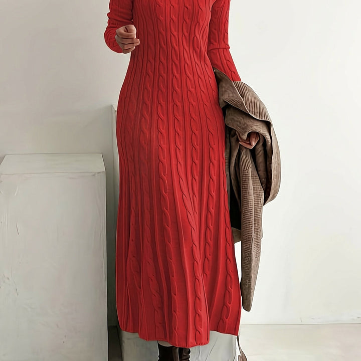 Mei | Cozy Cable-Knit Maxi Kjole