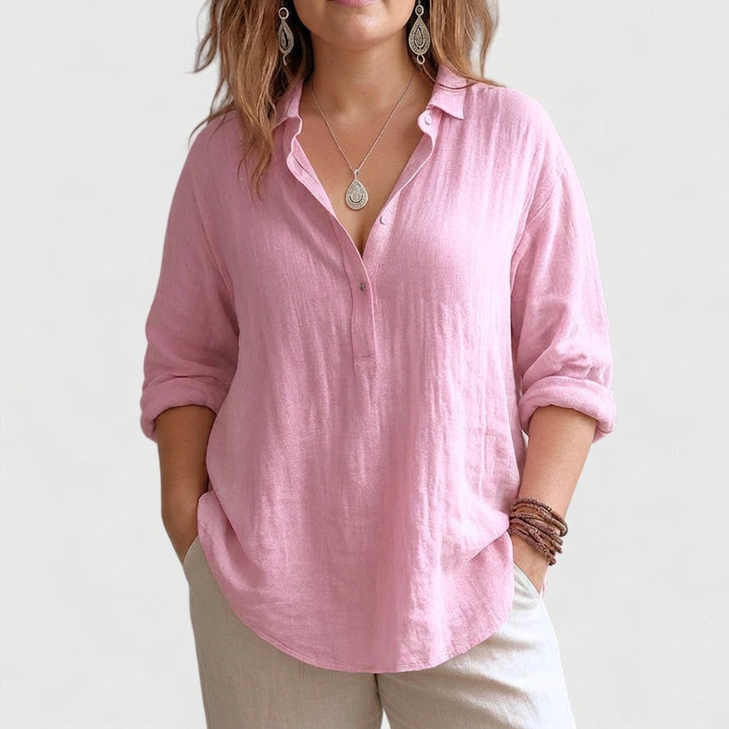 Aisha | Komfortabel Linned Bluse