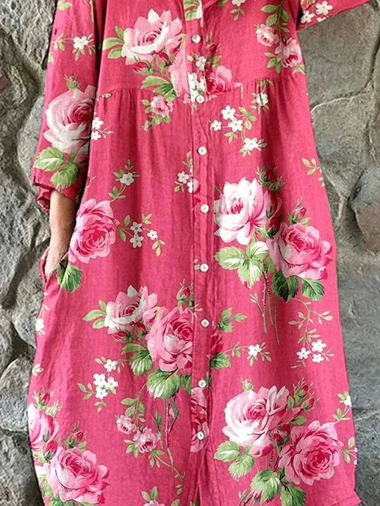 Rosalie | Kunstnerisk Floral Kjole