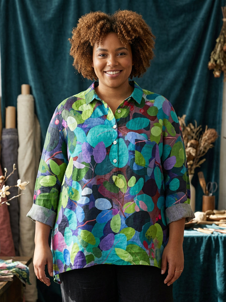 Bria | Blomstret Bluse