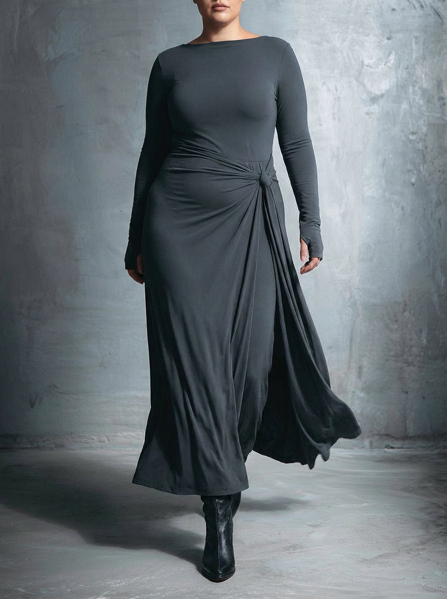 SELMA | SIDE KNOT MAXI KJOLE