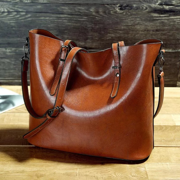 Katya - Vintage Læder Crossbody Taske