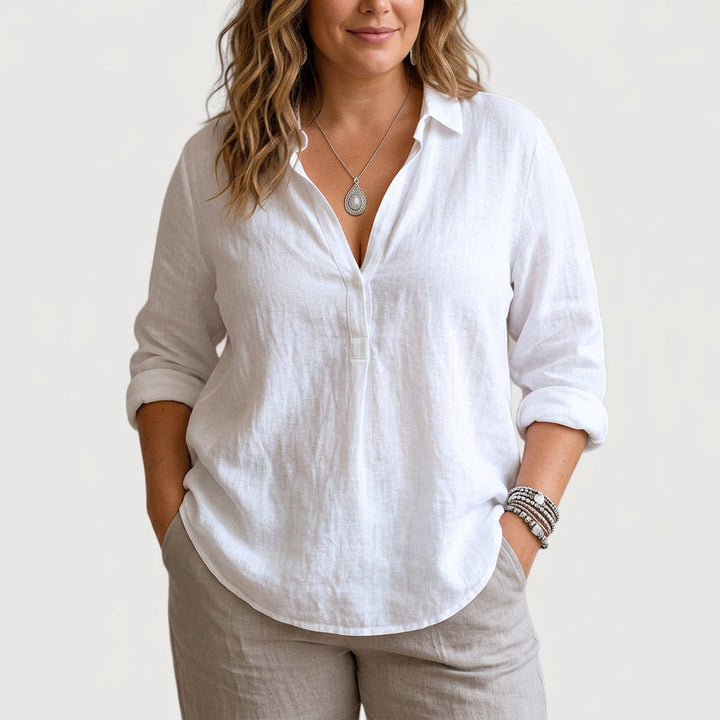 Aisha | Komfortabel Linned Bluse
