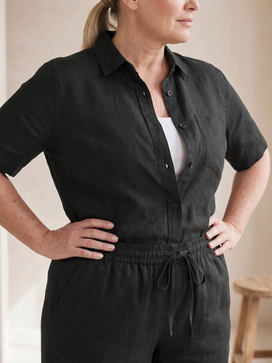 Paloma | Langærmet skjorte med tapered bukser sæt