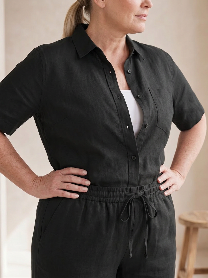 Paloma | Langærmet skjorte med tapered bukser sæt