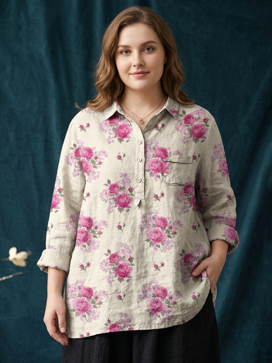 Bria | Blomstret Bluse