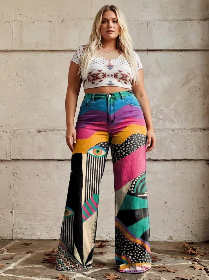 Evadne - Flared Pants Boho Chic