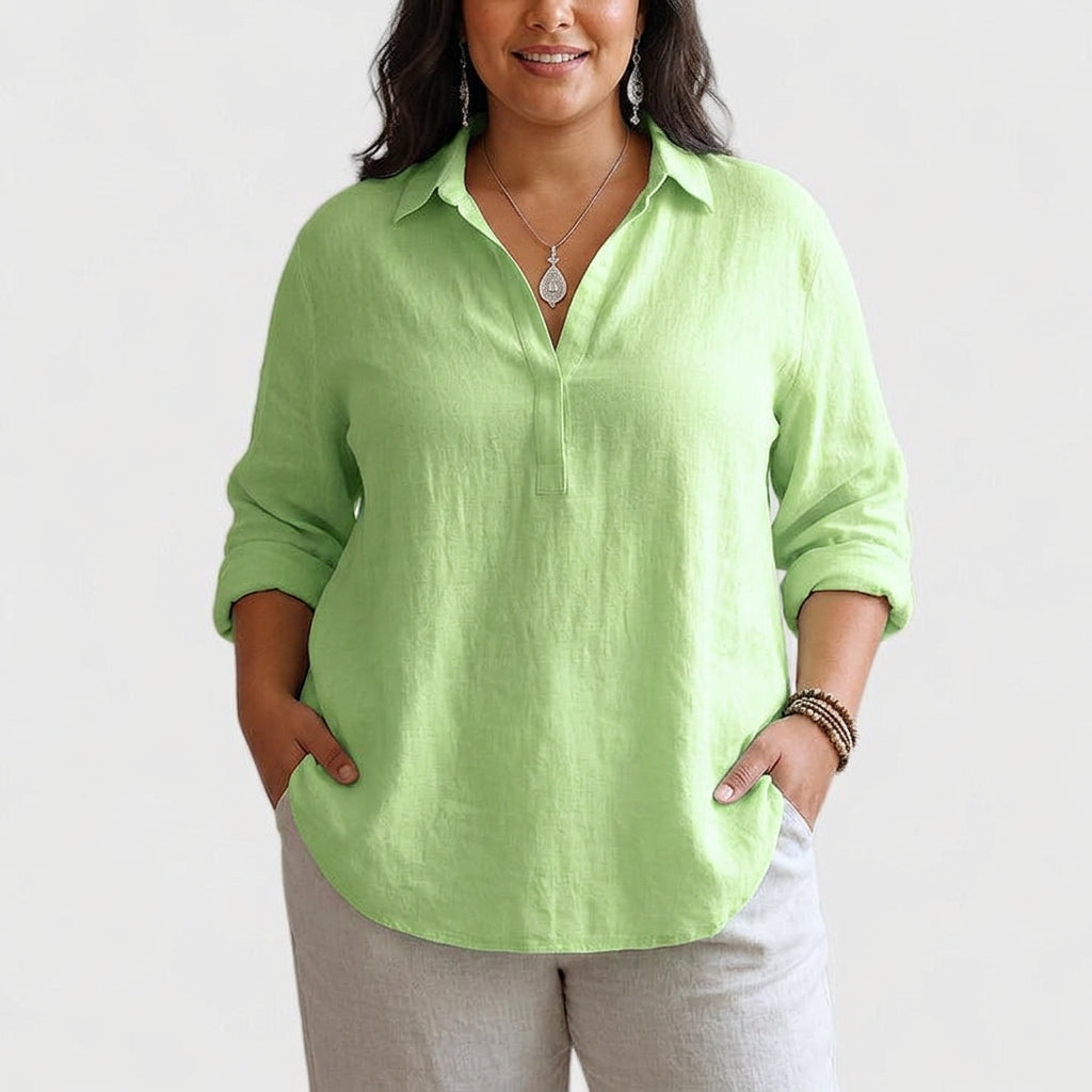 Aisha | Komfortabel Linned Bluse