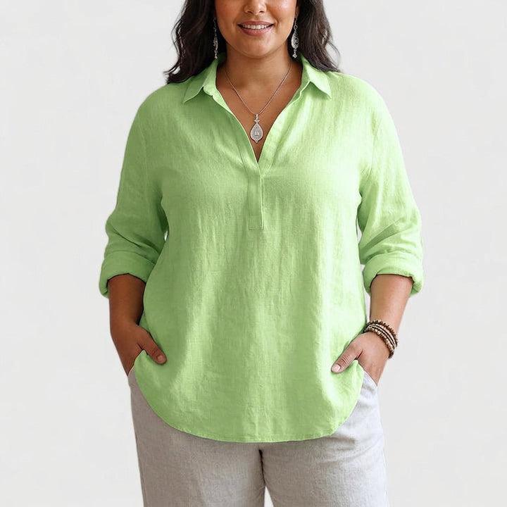 Aisha | Komfortabel Linned Bluse