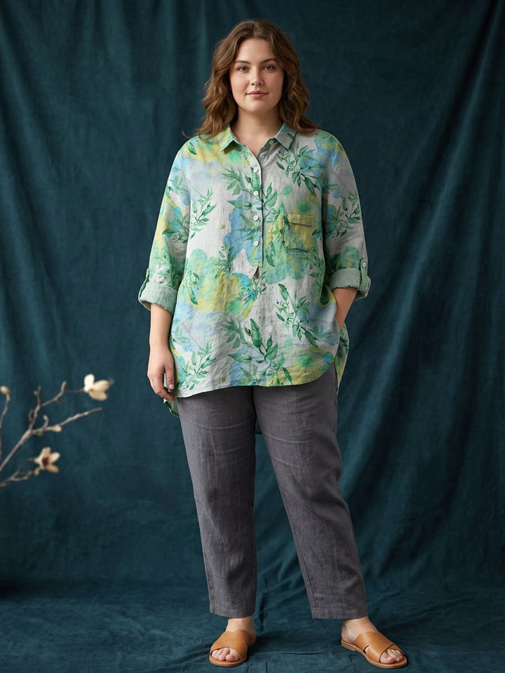 Bria | Blomstret Bluse