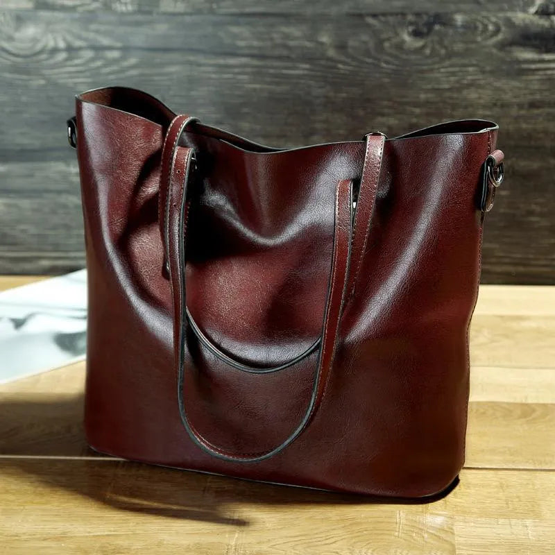 Katya - Vintage Læder Crossbody Taske