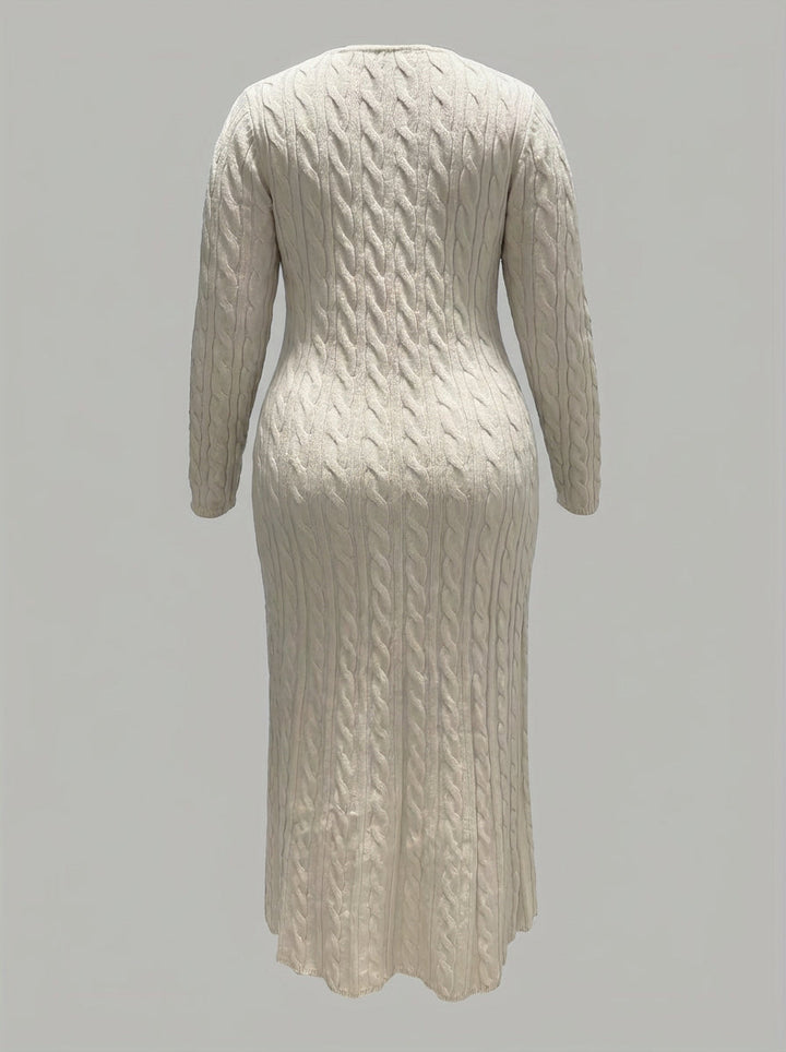 Mei | Cozy Cable-Knit Maxi Kjole