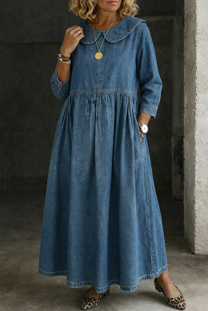 Camille | Peter Pan Krave Denim Kjole
