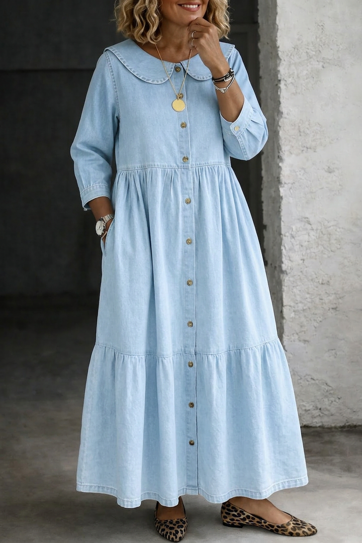Camille | Peter Pan Krave Denim Kjole