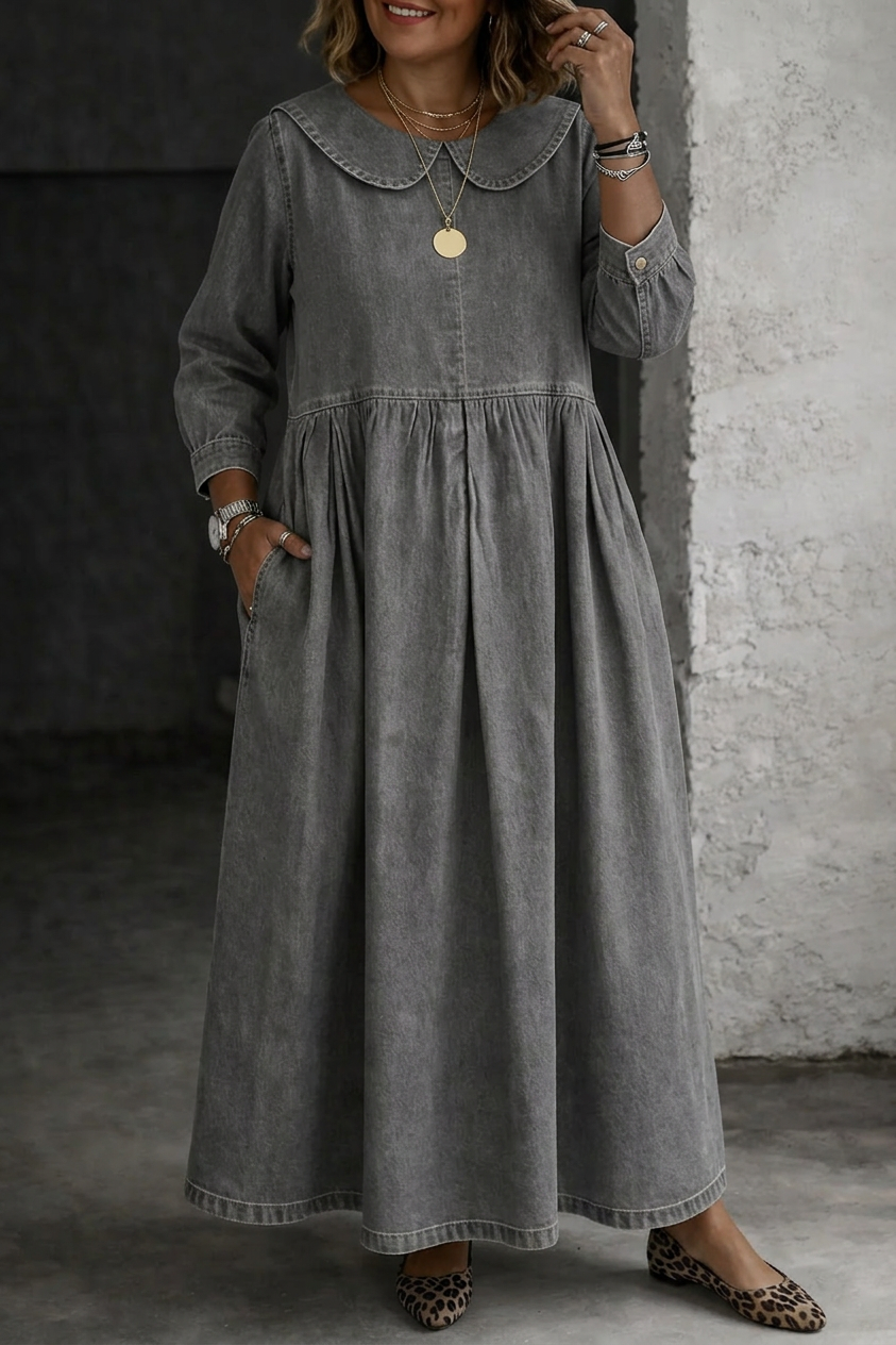 Camille | Peter Pan Krave Denim Kjole