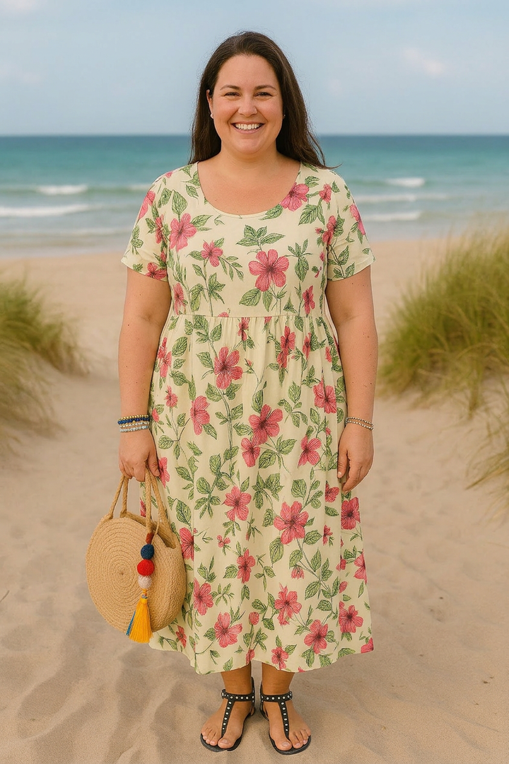 Mali | Vintage Floral Maxi Dress