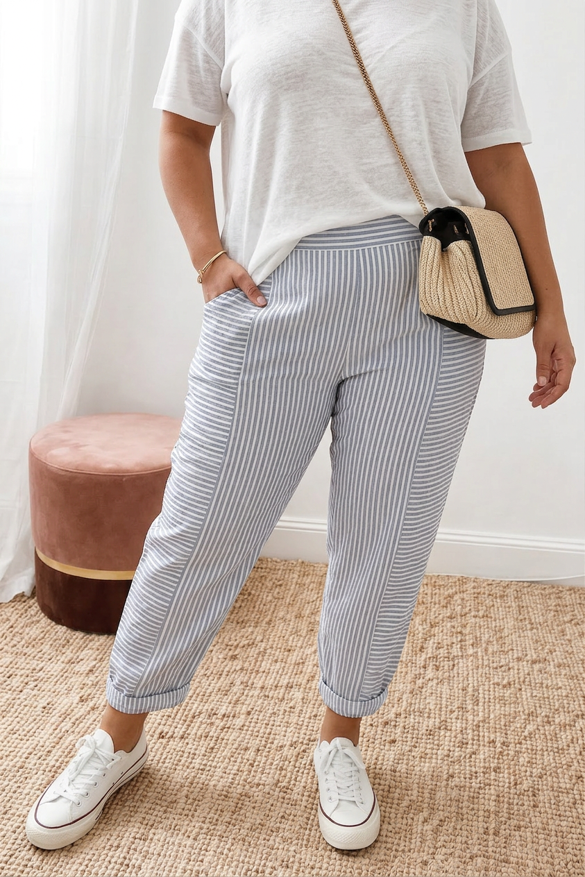 Vita | Minimal Stripe Comfort Pants