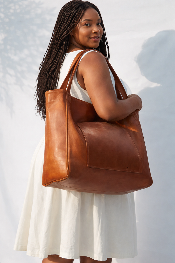 Isolde - Vintage Læder Crossbody Taske