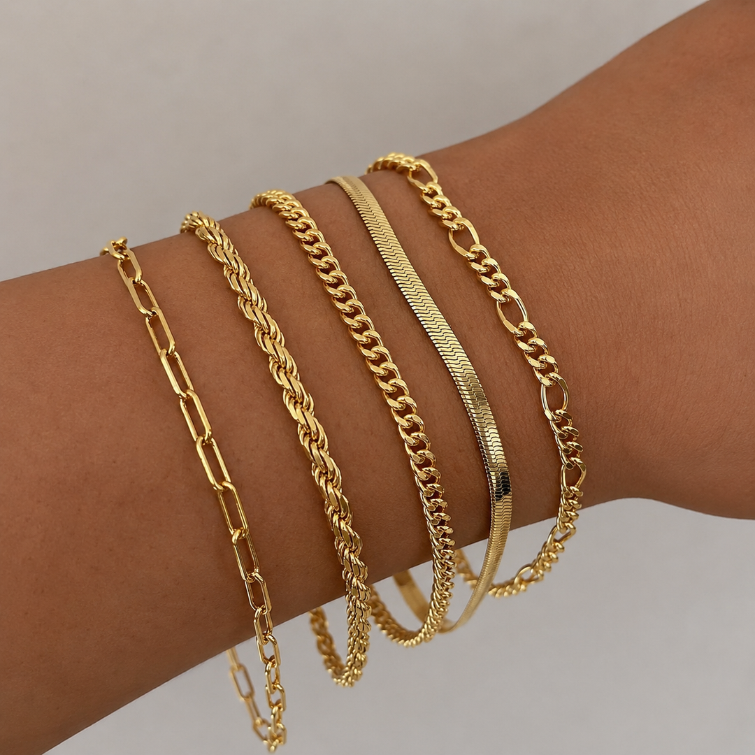 Tabitha Renner Armbåndsæt | Guld