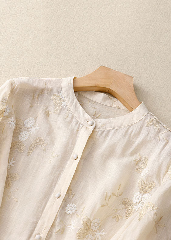Anouk | Chic Bluse med Blomsterdetaljer